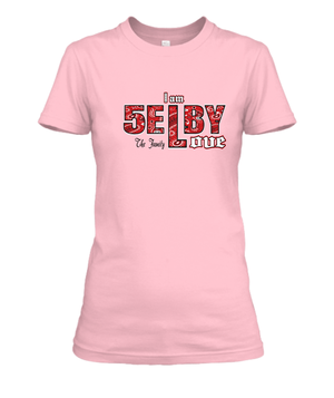 Selby All Star T-Shirt round logo across chest with 5 point star in the middle and selby hood all star circling the entire logo