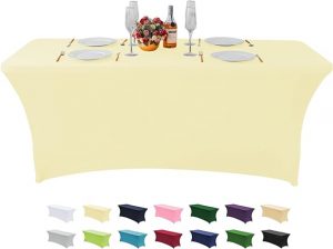 Beige table cloth