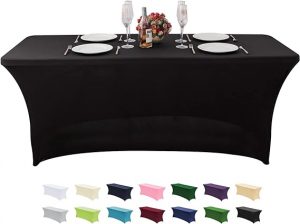 Black table cloth