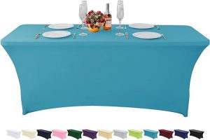 Blue table cloth