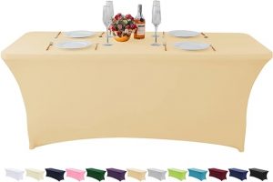 Champagne table cloth