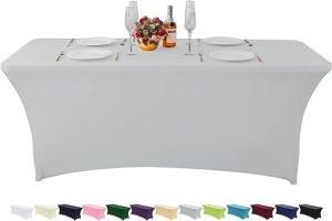 Grey table cloth