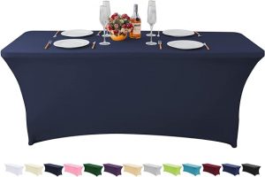 Navy table cloth