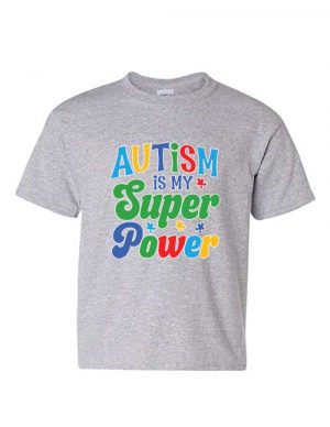 Autism Is My Super Power Sport Grey