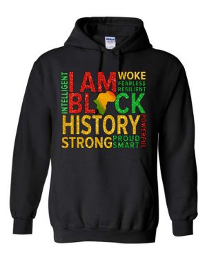 Black History Graphic Gildan Hoodie Black