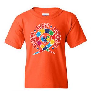 Accept.Adapt.Advocate Youth T-shirt Orange