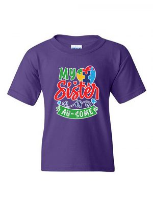 My Sister Is Au-Some Youth T-shirt Purple