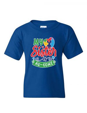 My Sister Is Au-Some Youth T-shirt Royal Blue