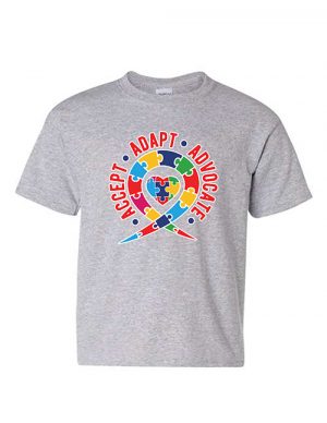 Accept.Adapt.Advocate Youth T-shirt Sport Grey