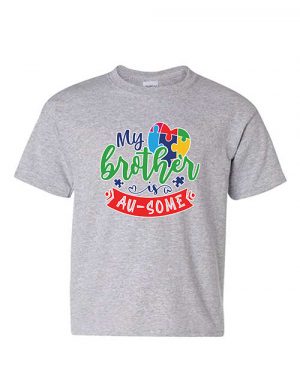 My Brother Is Au-Some Youth T-shirt Sport Grey