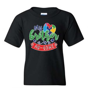 My Brother Is Au-Some Youth T-shirt Black