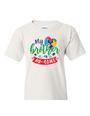 My Brother Is Au-Some Youth T-shirt White